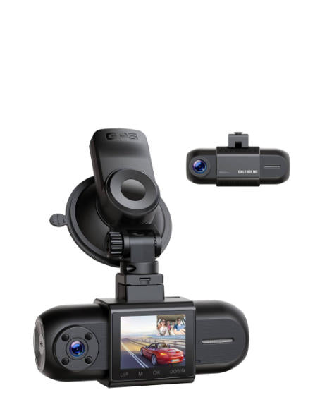 US: DC35-T, Dual Dash Cam Front and Inside, Dash Camera for Cars with Audio/Video Recording,Dashboard Camera with GPS,Loop Recording Wide Angle,IR Night Vision,Parking Monitor for All Drivers