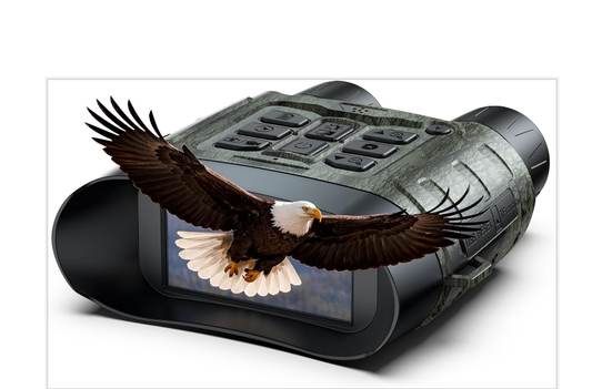 US: NV02XAXXXX-F, Night Vision Goggles 4K 112MP, Infrared Night Vision Binoculars with 12X Zoom, 5000mAh Rechargeable Battery, 32GB Card & 450m Viewing Range for Camping, Wildlife Observation & Security