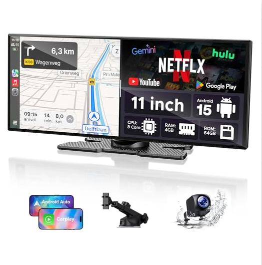 US: RC32AXXDXX, 11 inch Carplay Screen with AI and 1080P Backup Camera
