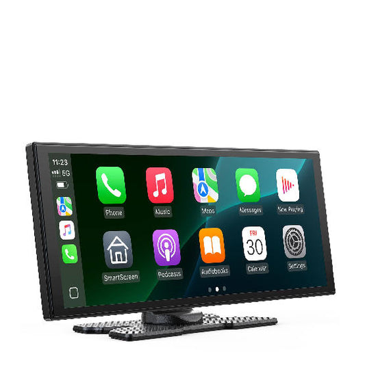 FR:  RC28XAXDXX,10,25-Zoll Touchscreen Wireless Carplay Android Auto Display mit GPS-Navigation, Siri Sprachassistent, Mirror Link, Bluetooth 5.0, AUX, FM