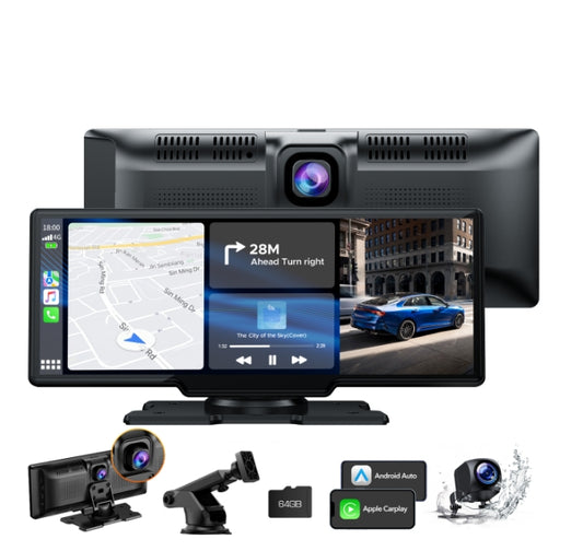 FR:  RC06DAXDXX,Autoradio sans Fil CarPlay Android Auto, 9,26 Pouces Ecran Carplay Voiture avec Dashcam Avant arrière