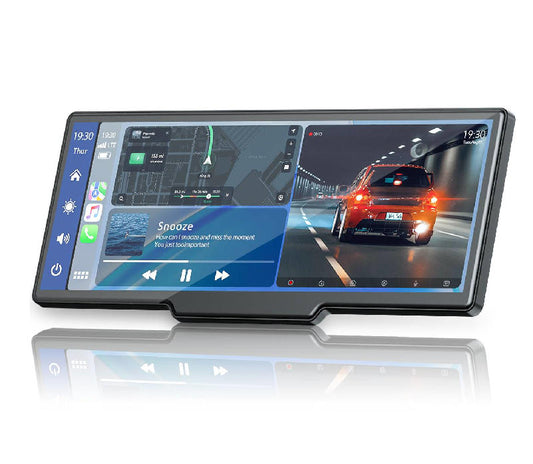 US: RC06DA, 9.26" Wireless Carplay Screen with Android Auto Cast 2.5K Recording Cam, 1080P Backup Camera, Bluetooth, GPS,5G WiFi, AirPlay, AUX/FM