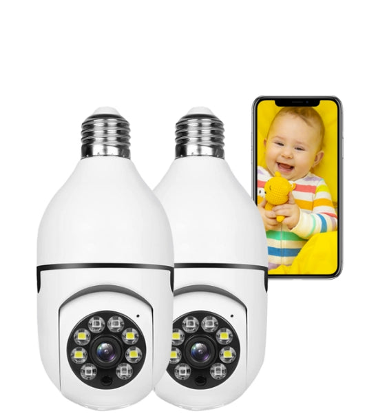 CA: SC07BAXUS-T, Camcamp Light Bulb Security Camera, HD 1080P Wireless WiFi Outdoor Security Camera with Smart Motion Detection, Two Way Audio, Color Night Vision, Remote Access