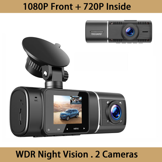Toguard Dash Cam 1080P FHD 1.5 Inch Lcd Display Car Camera ,IR Night Vision Car Camera ,Parking Mode, G-Sensor, Loop Recording, HDR