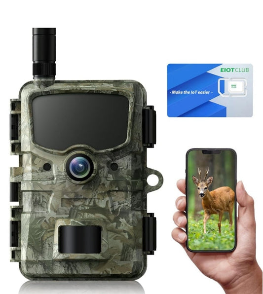 CA: TC20, Cellular Trail Camera 4G LTE, Trail Cameras Send Picture and Video to The Phone, 24MP 1080P Game Camera with Night Vision Motion Activated Waterproof IP66