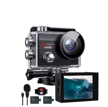 US: [Only for Walmart] ACT74A Campark Action Camera 4K 20MP Sport Camera WiFi Waterproof Underwater Actioncam HD Video Vlogging Record Camera EIS 170° Wide Angle Sound