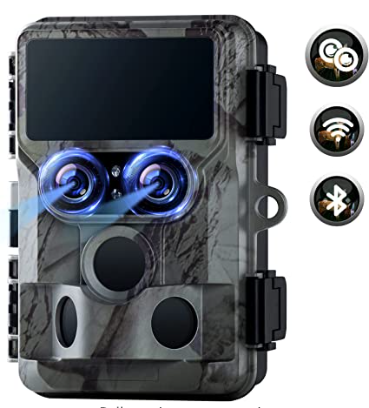 UK: TC06XXXXX-T, 4K Trail Camera with Starlight Night Vision, Dual Lens Wildlife Camera with IMX458 Sensor, 60MP Photos & 30FPS Video, WiFi Bluetooth Hunting Cam for Garden, Farm, Estate Monitoring